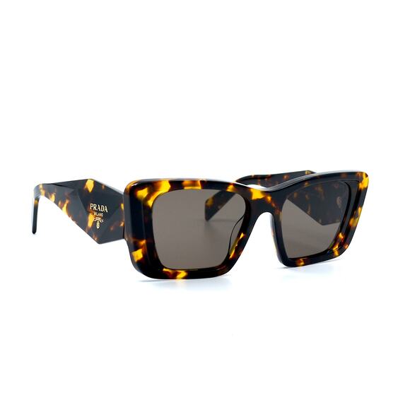 NEW PRADA 08YS DARK HAVANA BROWN WOMEN'S AUTHENTIC SUNGLASSES - Picture 4 of 13